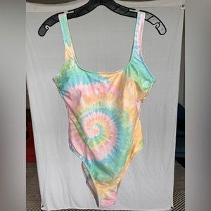 Stoney Clover Lane x Target Swimsuit Pink Tie Dye High Leg